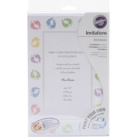 Wilton-Baby-Shower-Invitation-Kit,-1-Ct---Walmart.com