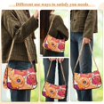thumbnail image 4 of FORMRS Womens Shoulder Bag with Chain Strap Clutch Purse Cute Tote Handbag, Orange Hand Drawn Floral, 4 of 7