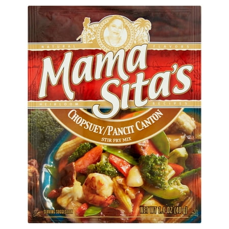 (8 Pack) Mama Sitas Chopsuey Stir Fry Mix, 1.4 oz (Best Stir Fry Seasoning)