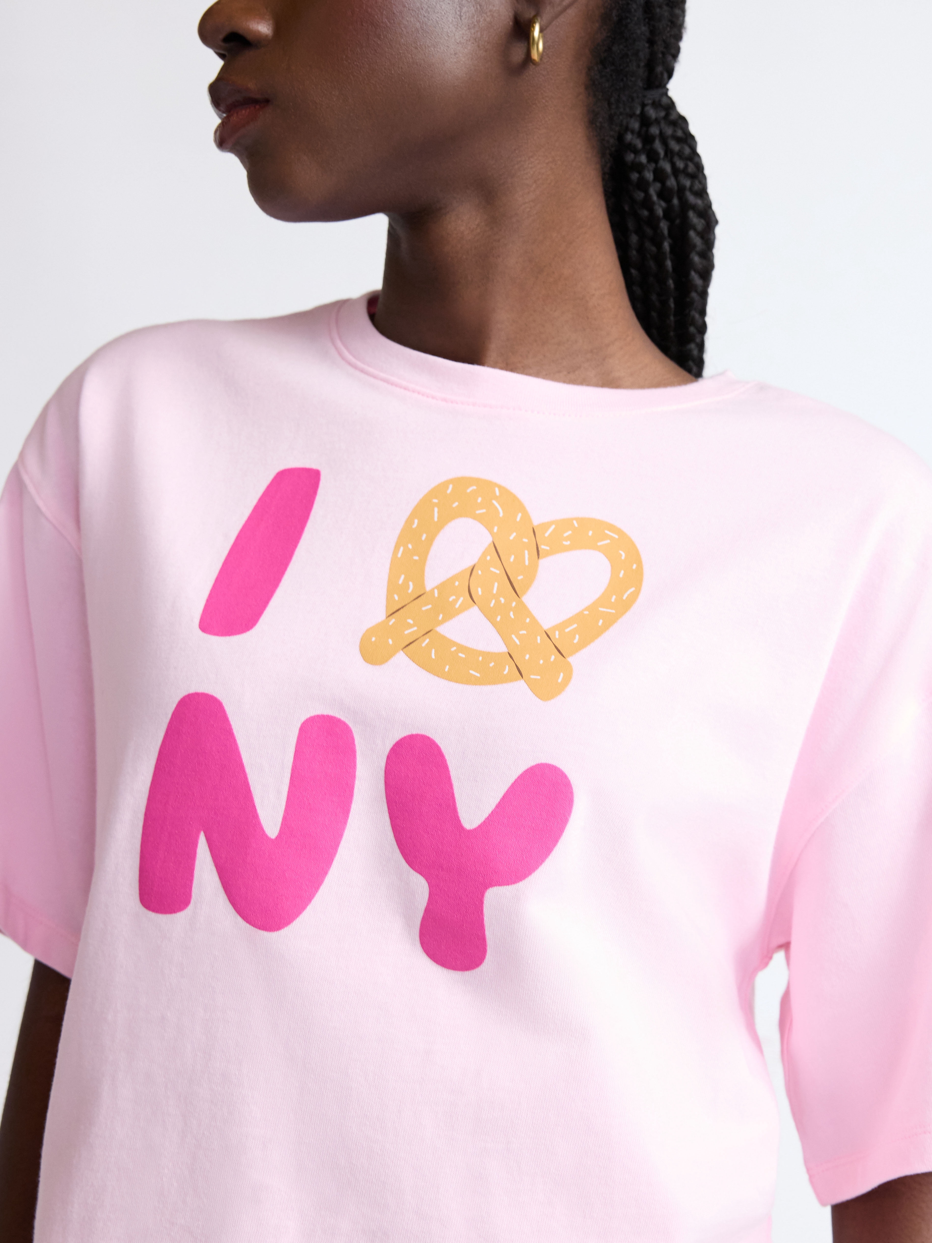 Scoop Women’s and Women’s Plus Cotton Cropped New York Graphic Tee, Sizes XS-4X