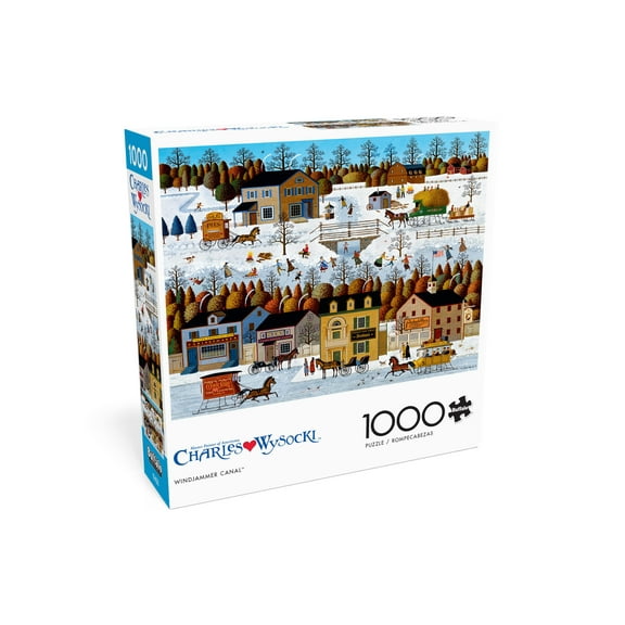 Buffalo Games 1000-Piece Charles Wysocki Windjammer Canal Adult Interlocking Jigsaw Puzzle