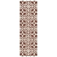 thumbnail image 2 of SAFAVIEH Cambridge Kimberly Geometric Wool Runner Rug, Dark Brown/Ivory, 2'6" x 8', 2 of 10