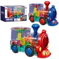 thumbnail image 3 of Tren De Juguete Para Bebé, Juego De Tren Eléctrico Para Niños, Juguete De Tren En Movimiento A Batería Con Luz Y Música, Regalos Para Niños Y Niñas matsuzay FN006342-00, 3 of 6