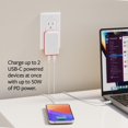 thumbnail image 4 of Wall Charger Twelve South PlugBug 2-Port 50W USB-C w/ Find My, 4 of 6