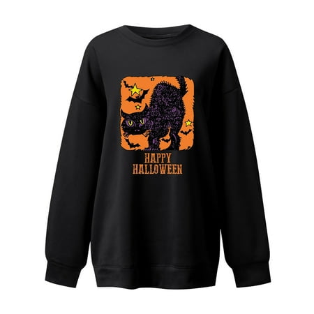 

Juebong Women Halloween Costumes Cute Print Sweatshirts Long Sleeve Crewneck Tshirt Plus Size Comfy Blouse Tops Oktoberfest Beer Girl s Shirts November Clothes Pullover