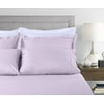 thumbnail image 6 of Threadmill Home Linen Cotton Queen Size Bed Sheet Set, Damask Jacquard, 16” Deep Pocket, 4 Pc Lilac, 6 of 6