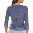 thumbnail image 2 of 3/4 Sleeve Women Casual V-Neck Knit Cardigan Lightweight Tops, 2 of 5
