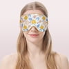 Aroma Season Silky Sleep Mask, Blackout, Lightweight, Blindfold for Travel&Nap, 100% Natural Stain, Sleep Blinder(Yellow)