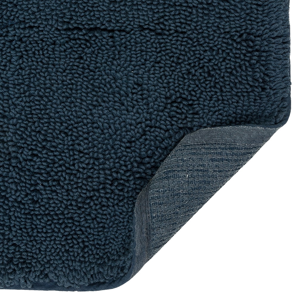 Mohawk Home Classic Cotton Plush Stain/Fade Resistant Non-Slip Washable Bath Mat, Twilight, 2'x5'