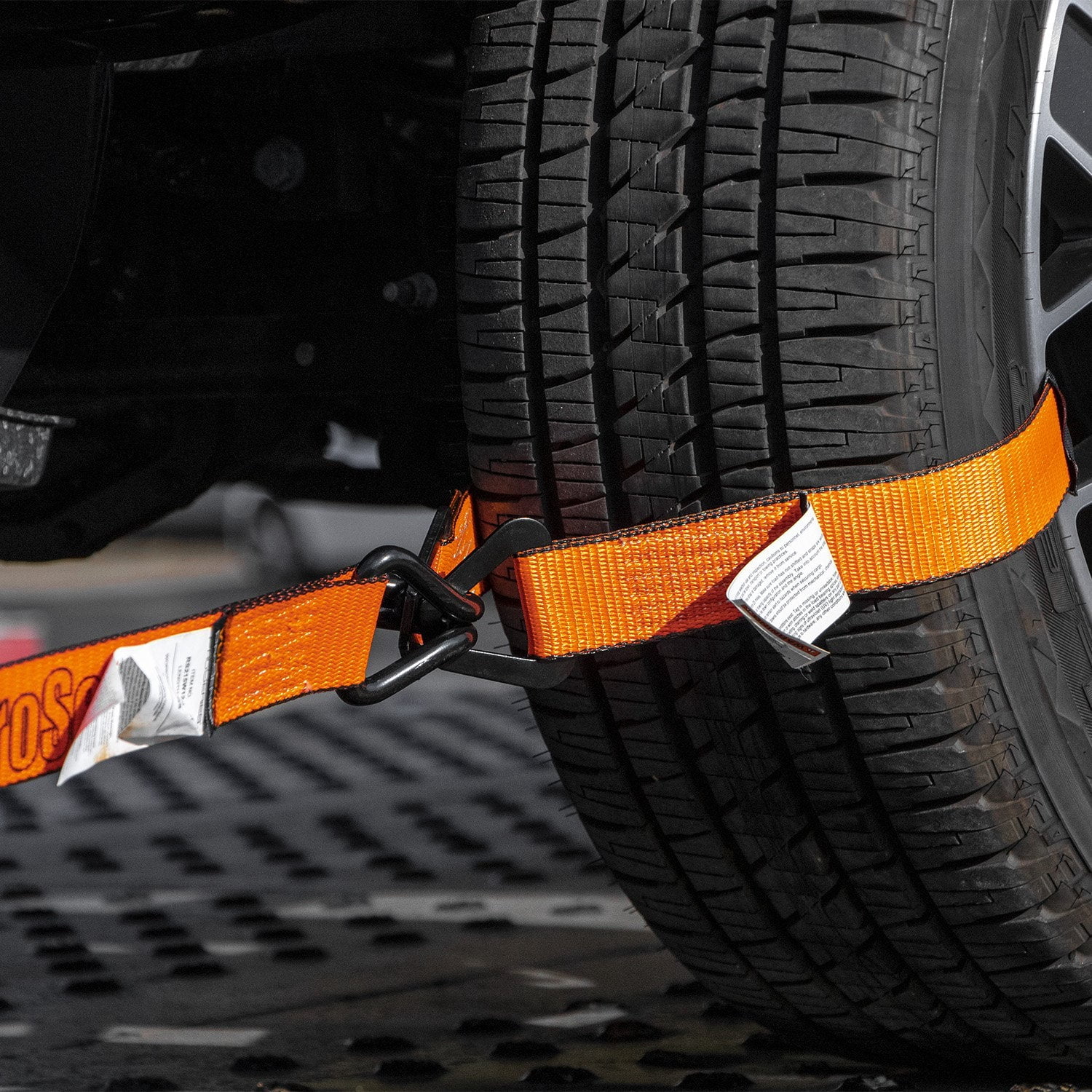 VULCAN Complete Axle Strap Tie Down Kit, Wire Hook Ratchet Straps, PROSeries, (4) 22 inch Axle Straps, (4) 36 inch Axle Straps, and (4) 15' Wire J Hook Ratchet Straps