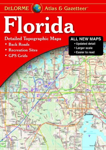 Pre-Owned Florida Atlas \u0026 Gazetteer, 9780899333991, 0899333990, Paperback, 10 edition