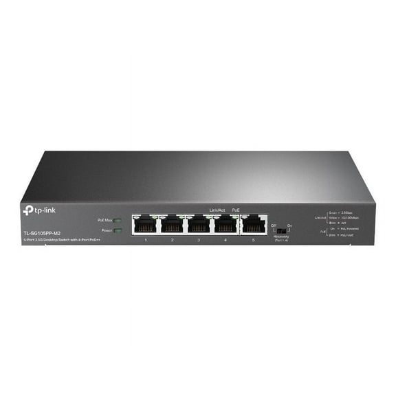 TP-Link 5-Port 2.5G Desktop Switch with 4-Port PoE   (tl-sg105pp-m2)