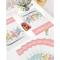 thumbnail image 5 of Easter Placemats Set of 4, Bunny Rabbit Ears Placemat for Dining Table Decorations, Flower Floral Spring Place Mats, Spring Table Mats for Kitchen Dinner Seasonal Holiday Party Decor, 5 of 6