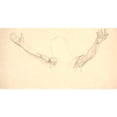 thumbnail image 2 of Joakim Skovgaard 24x14 Gold Ornate Framed and Double Matted Museum Art Print Titled - Retail Figure Study of Christ's Widespread Arms (1889 - 1893), 2 of 4
