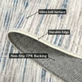 thumbnail image 2 of GlowSol 10' x 13' Modern Abstract Area Rugs Machine Washable Striped Rug Non-Slip Non-Shedding Rugs for Living Room Bedroom, Beige Blue, 2 of 8