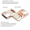 thumbnail image 2 of shapesbyX 10 Pieces 10mm Flat Magnetic Clasps for Bracelet Making Leather Strip Glue 10mmx2mm Hole, 2 of 3