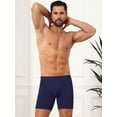thumbnail image 2 of DARING DIVA Men's Elastic Waistband Soft Mid-Waisted Solid Underwear 30 Dark Blue, 2 of 7