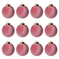 thumbnail image 4 of 12 Pcs Velvet Christmas Balls Shatterproof Flocked Christmas Ornaments Set Xmas Hanging Baubles for Tree Holiday Wedding Party Decoration, 4 of 8