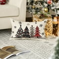 thumbnail image 7 of Sm:)e Winter Christmas Trees Outdoor Throw Pillow Cover 12x20 Inch Set of 2, 7 of 7