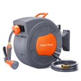 thumbnail image 1 of Garden Automatic Retractable Hose Reel - PP Material, Auto Rewind, Thread Connector, 1 of 6