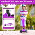 thumbnail image 5 of Kids Kick Scooter with Adjustable Handlebars, Removable  & Lighted Wheels for Ages 3-12, 5 of 7