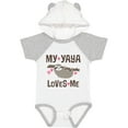 thumbnail image 3 of Inktastic My Yaya Loves Me Sloth Girls Baby Bodysuit, 3 of 5