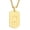 Initial A Gold, variant on Easter Basket Filler - Football Dog Tag Letter Necklace, Stainless Steel Letter Pendant, Athlete Jewelry, Christmas Birthday Gift, for Him, Boyfriend, Husband or Dad.
