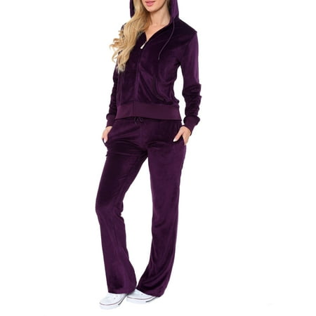- Women's Athleisure Velour 2 Piece Set