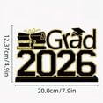 thumbnail image 5 of Grad 2026 Tabletop Decor - Black & Gold Graduation Sign with Cap, 2026 Graduation Party Centerpiece, Perfect Gift for Graduates, 5 of 5