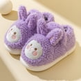 thumbnail image 2 of dmqupv Indoor House Slipper Slippers Girls and Boys Flat Non Slip Short Plush Warm Cover Heel Size 9 Toddler Slippers Shoes C 3, 2 of 4