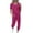 Hot Pink trousers for women, variant on Women's 2 Piece Sets Outfits Joggers Summer Causal Solid Color Elastic High Waist Drawstring Scoop Neck Excercise Sports Vacation Workout Trousers with Pocketfor Women Pink L