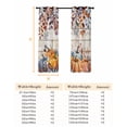 thumbnail image 6 of Fsddascl Orange Blue Fall Blackout Curtains for Bedroom/Living Room, Thermal Insulated Kitchen Curtains, Vintage Thanksgiving Pumpkins Maple Leaf Grommet Darkening Window Treatment Drapes 52"x72"x2, 6 of 6