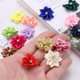 thumbnail image 4 of Uxcell 1.2 Inch Small Ribbon Flowers Satin Ribbon Flowers Mini Fabric Flowers Navy Blue 50 Pcs, 4 of 7