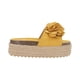 thumbnail image 2 of Sandalia Plataforma Yute Para Mujer Amarillo Ocre Con Flor Platonia  MIRANDA-01-OCRE, 2 of 5