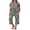 Black Flowers, variant on Women's Capri Pajama Sets Floral Print Short Sleeve Sleepwear Top and Capri Pants 2 Piece Loungewear with Pockets