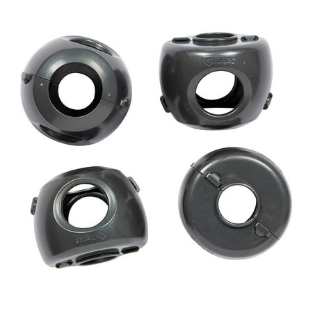 Safety 1st HS325 Parent Grip Door Knob Covers, Charcoal, 4 Pack, Each