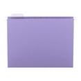 thumbnail image 1 of Hanging Folders, Recycled, Letter Size, Lavender, Color-Matched 1/5 Tabs, 25/Box (SMD64064), 1 of 2