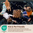 thumbnail image 4 of Design&I 3'x5' Ultra Soft Throw Mat, Mystical Snake Celestial Moon Astral Border Gothic Witchy Design None Fluffy Washable Easy Care Indoor rug for Bedside Hallway, 4 of 7