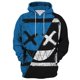 thumbnail image 3 of Sudadera con capucha con estampado 3D de cara sonriente de diablo a la moda con patrón XOXO, sudadera divertida informal de moda para hombre, sudadera con capucha de hip hop, moda de otoño nueva, 3 of 5
