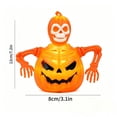 thumbnail image 2 of Halloween Decorations Skeleton Electronic Candle and Pumpkin LED Lights Set, Spooky Tabletop Decor for Party Props, Fall Holiday Home Supplies, 1Pack Skeleton Electronic Candle #A, 2 of 5