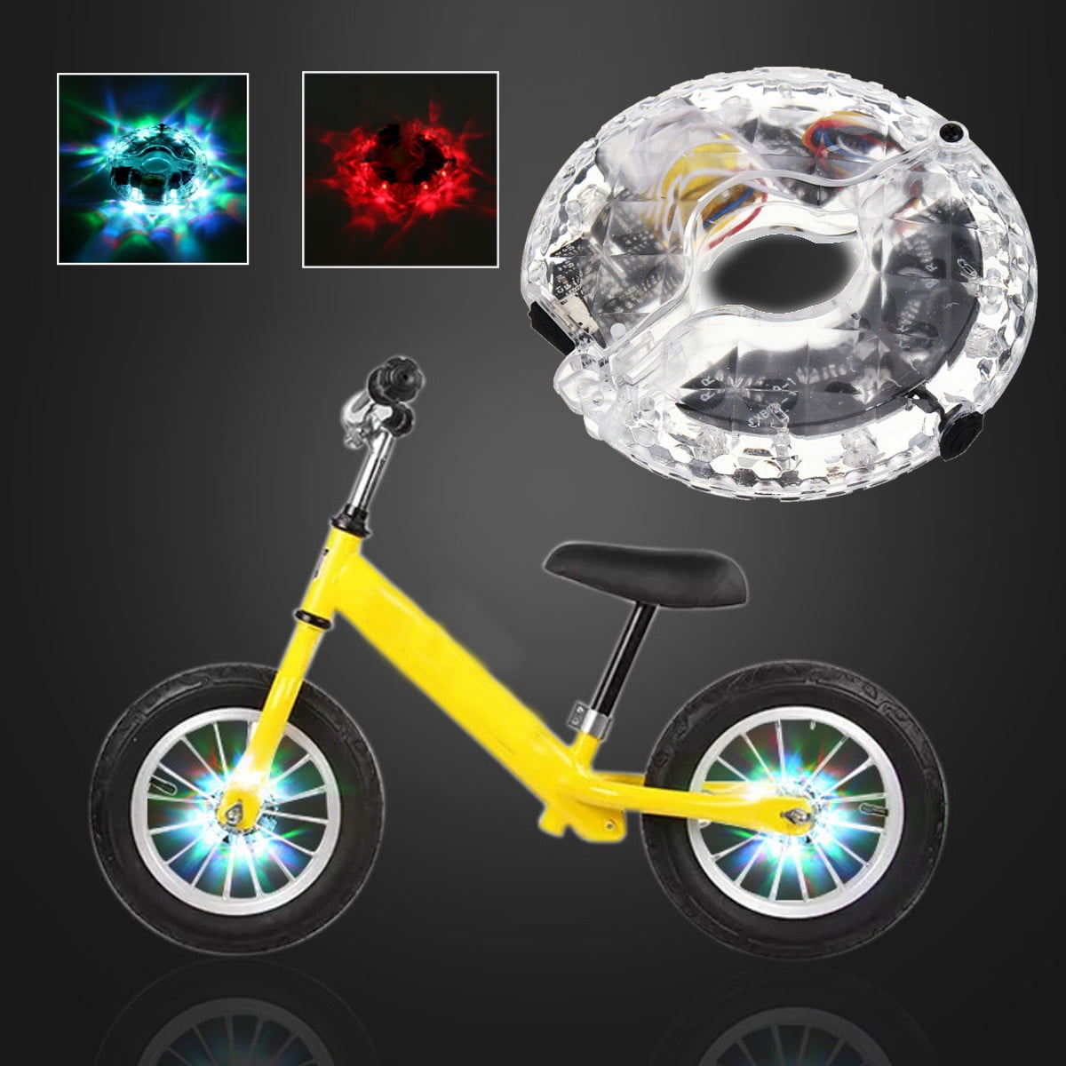 USB Rechargeable Balance Bicycle Hub Light Bike Wheel Lamp LED Cycling Decor Walmart Canada