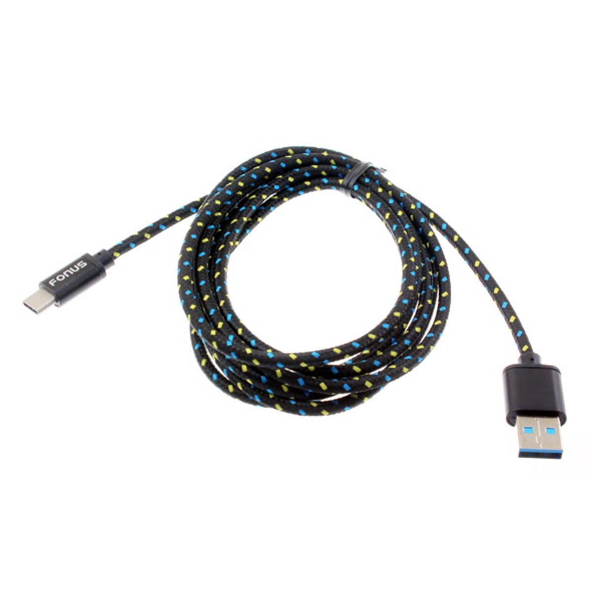 Type-C 6ft USB Cable w Fast 18W Home Charger Z3W for Motorola One, Moto Z4 Z3 Play Z2 Play Z Play Droid Force Droid X4 G7 Power Play G6 - Nokia 3.1, 7.1, 8, Plus - OnePlus 5T, 6, 6T, 7 Pro