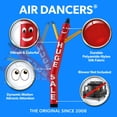 thumbnail image 4 of LookOurWay Air Dancers Inflatable Tube Man Attachment - 20 Feet Tall Wacky Waving Inflatable Dancing Tube Guy for Business Promotion (Blower Not Included) - Huge Sale Red with Yellow Arms, 4 of 4