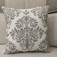 thumbnail image 3 of Gray Throw Pillow Cover 45*45cm, Decorative Embroidered Throw Pillow Case Cushion Covers 1 PiecePattern 2, 3 of 5