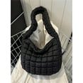 thumbnail image 5 of Kukuzhu Puffer Tote Bag Women Quilted Large Shoulder Bags Puffy Bubble Hobo Pleated Purse Nylon Padding Cloud Crossbody Bag 2023, 5 of 6