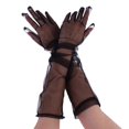 thumbnail image 4 of Femmes Gants Tulle Coude Longue Robe de Mariée Mitaines Couleur Unie Vintage, 4 of 6