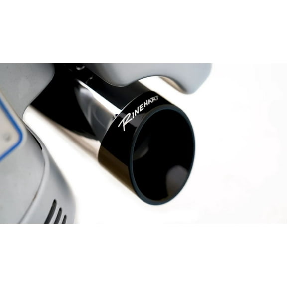 RINEHART RACING DBX45 CHROME 4.5" SLIP-ON MUFFLERS WITH BLACK SLASH END CAPS & DBX BAFFLES 2017 NEWER HARLEY TOURING MODELS 500-0185-Slash