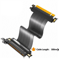 thumbnail image 2 of PCIE 4.0 16X Extension Cable High Speed GPU Riser Cable with PCI Express Port for GPU Extension Cable 30cm 180 Degree, 2 of 7