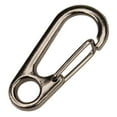 thumbnail image 3 of Paracord Planet 25 mm Mini Clasp Carabiners – Metal Quick Release Carabiners for Hiking Packs, & Keychains (Silver, 50 Pack), 3 of 4