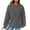 Dark Gray, variant on Waffle Hoodie Women Solid Plain,Oversized Hoodies for Women Sweatshirts Workout Hooded Pullover Tops Sweaters Casual Comfy Fall Fashion Outfits